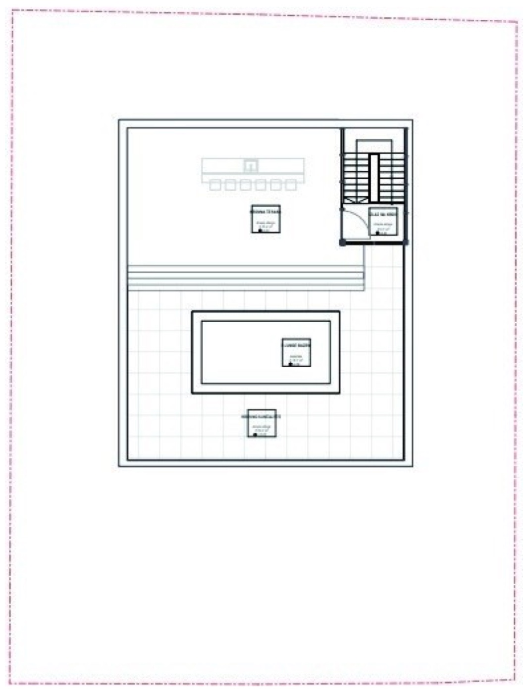 Floor plan Roof terrace with pool